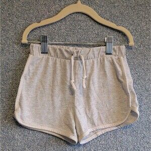 Old Navy Toddler Girl Size 4T Gray White Elastic Waist Athletic Shorts